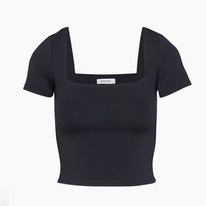 Aritzia Contour Squareneck Shortsleeve T-Shirt